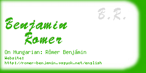 benjamin romer business card